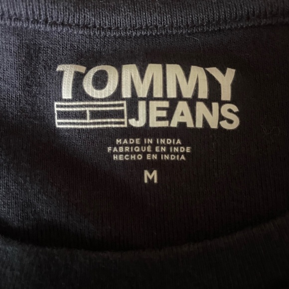 Tommy Hilfiger Navy Blue Women's Top size medium (looks small see measurements - Picture 4 of 5